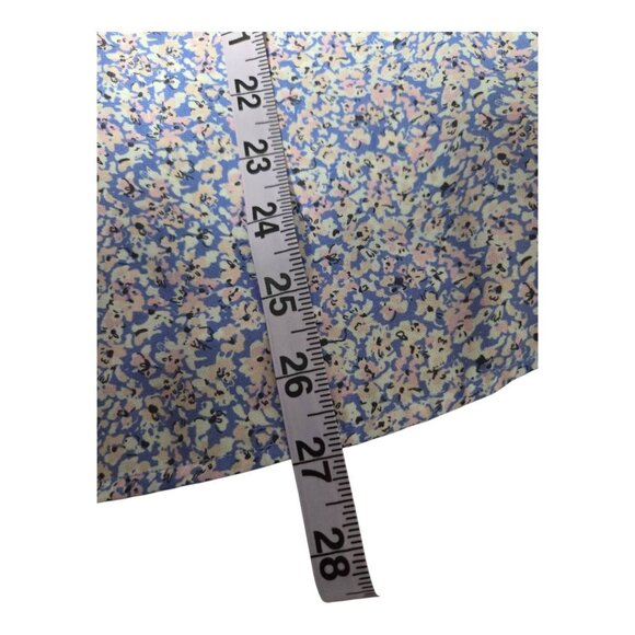 Carolina Belle Chiffon Printed Ruffle V Neck  Blouse - Picture 7 of 7